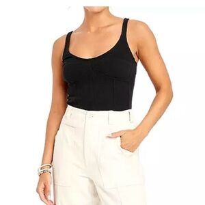 Universal Thread Black Crop Tank Top